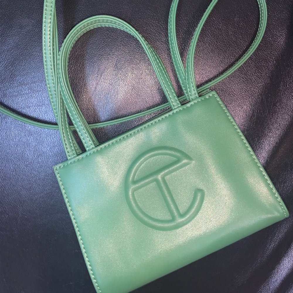 Telfar Small Shopping Bag in Leaf Green